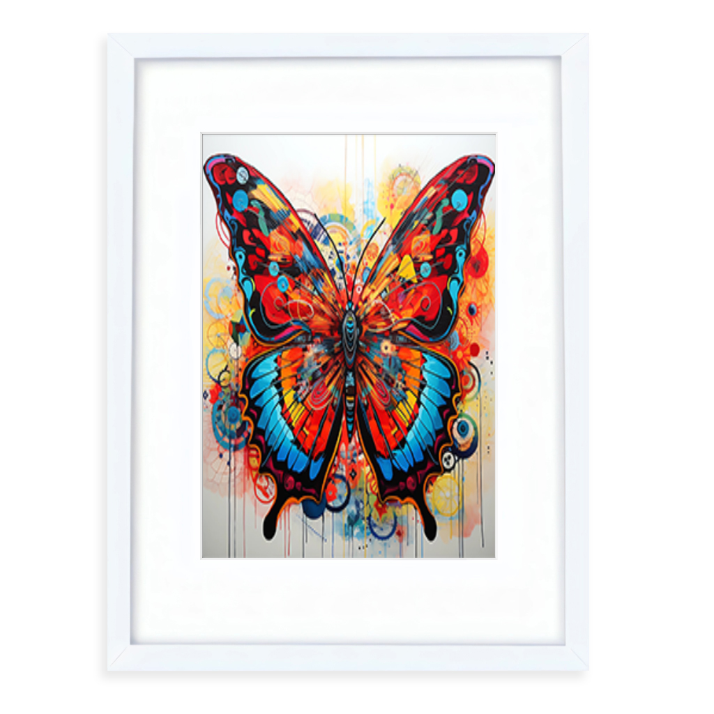 Butterfly framed wall art artwork poster print