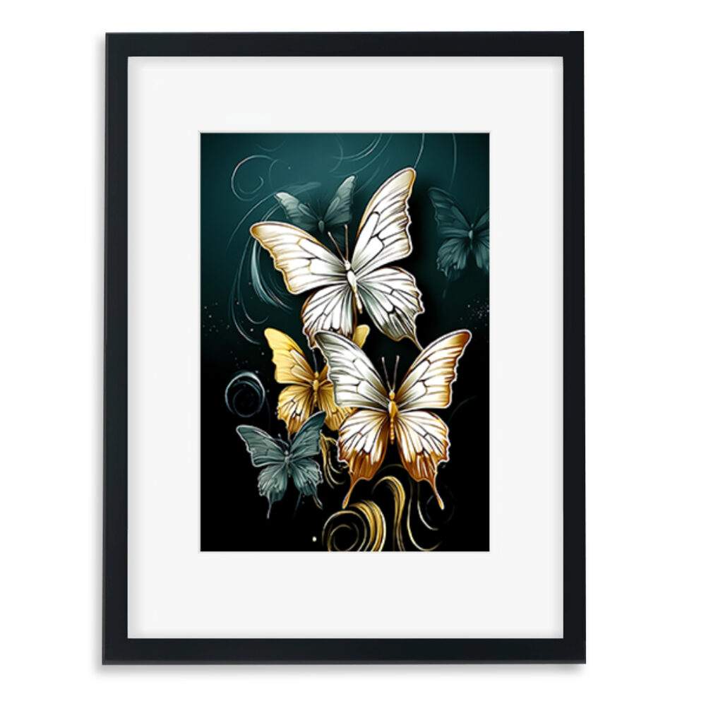 Butterfly framed wall art artwork poster print