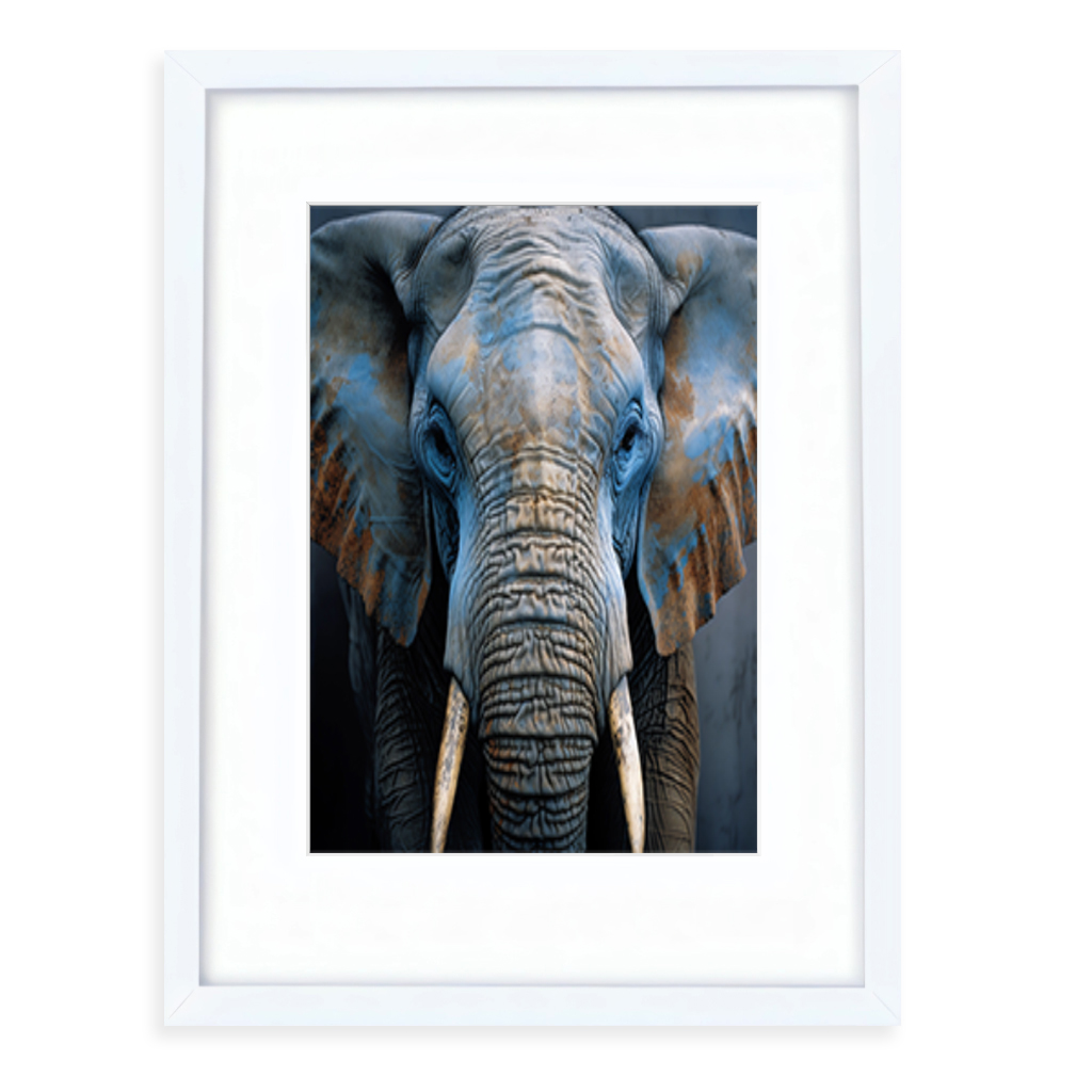 Elephant framed wall art artwork print poster